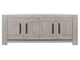 Table basse 2 tiroirs 593049. Buffet 4 Portes Boston Coloris Chene Gris Clair Vente De Buffet Bahut Vaisselier Conforama