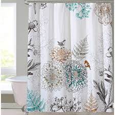 Phoebe Floral Single Shower Curtain Floral Shower Curtains Shower Curtain Curtains