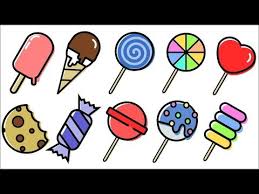 Sweets And Candies Vector Illustration Inkscape Youtube Sweet Drawings Candy Art Vector Illustration