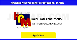 Pinjaman mara bertujuan menambah penyertaan dan meningkatkan kemampuan usahawan bumiputera untuk bersaing dalam sektor perdagangan dan perindustrian kecil dan sederhana (pks). Jawatan Kosong Di Kolej Profesional Mara 2017 Jobcari Com Jawatan Kosong Terkini