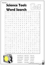 Science Tools Word Search Science Tools Scientific Revolution Science