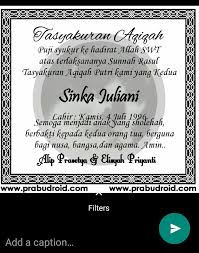 Undangan aqiqah biasa (word 2007) dian permana blog. Ukuran Undangan Aqiqah