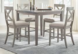 These sets are available in styles to suit both formal and casual. Parellen Gray Counter Height Table Lexington Overstock Warehouse