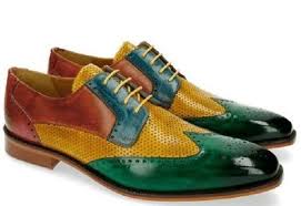 Handmade Men Multi Colour Leather Wing Tip Brogue Lace Up Shoe Men Designer Shoe Dress Shoes Men Dress Shoes Leather Brogues