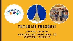 24pcs intelligence/ patience/ observation development diy 3d crystal eiffel tower puzzles decor toy. Eiffel Tower 3d Crystal Puzzle By Bepuzzled Tutorial Youtube