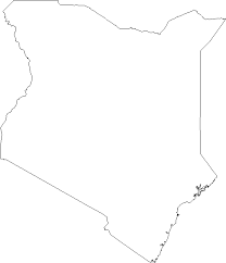 African empty map (with political borders and main rivers and file:blank map africa.svg map of africa: Blank Outline Map Of Kenya