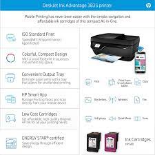 Do all the jobs in a shorter time because deskjet ink advantage 3835 can print up to 20 sheets per minute. Hp Deskjet 3835 Wifi Ink Advantage All In One Color Printer Kojahub