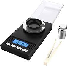 Calibrating a scale at home can be done with any number of items, without having to buy customized weights or calibration kits. Homgeek 50g 0 001g Milligram Scales Digital Pocket Scales Reloading Jewelry Scale Digital Weight With Calibration Weights Tweezers And Weighing Pans Amazon Co Uk Kitchen Home