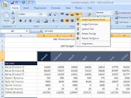 Rotating Cell Data In Excel 2007 Dummies