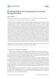 Learn more out about mesothelioma compensation claims with macmillan. Pdf The Rough Path To The Compensation Of Asbestos Damages In China