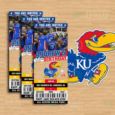 2 5 X 6 Kansas Jayhawks Sports Party Invitations Sports Invites