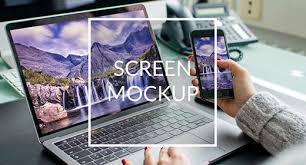 Display Screen Mockups Responsive Mockup Iphone Mockup Macbook Mock Up Phone Laptop Device Mockup Screen Photoshop