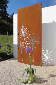 Sichtschutzwand Pusteblume Sichtschutzwande Cortenstahl Sichtschutzzaun