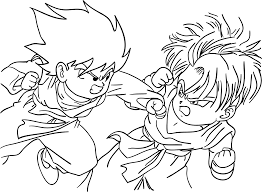 December 27, 2018 / patricia davidson. Download Goten Vs Trunks Lineart By Kiranbenning On Dragon Ball Z Coloring Pages Full Size Png Image Pngkit