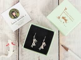 Buy Handmade Hoppy Bunny Rabbit Sterling Silver Dangle Drop Earrings Online  in India
