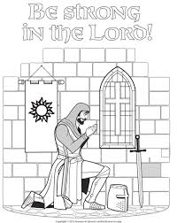 Kneeling Knight Sunday School Coloring Pages Sunday School Object Lessons Knight