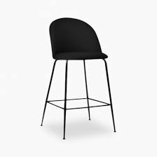 Our modern & contemporary designers kitchen bar stools are available as next day delivery. Onyx Black Velvet Upholstered 65cm Heather Bar Stool Kitchen Counter Stools