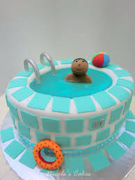 First Food Friday Pool Birthday Cakes Pool Party Cakes Pool Cake