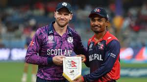 Nepal win toss, bowl against Scotland