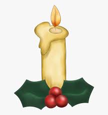 Christmas Candle With Holly Free Christmas Candle Clipart Hd Png Download Kindpng