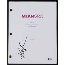 The screenplay was selected for the l'atelier section at the cannes film festival 2006. Lizzy Caplan Signed Mean Girls Full Movie Script Beckett Coa