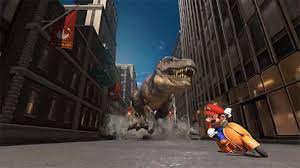 Escape From The T Rex Super Mario Odyssey Super Mario Odyssey Mario Odyssey Super Mario