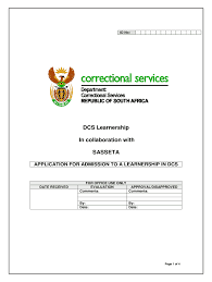 The pennsylvania department of corrections is responsible for operating the state prison system and provides parole supervision of reentrants. Correctional Services Learnership Application Form Fill Out And Sign Printable Pdf Template Signnow