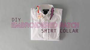 Want to learn more about fashion design? Diy Embroidered Shirt Collar No Sew Youtube