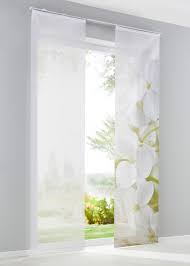 Die Schonheit Der Orchidee In Deinem Zimmer Weiss Krauselband In 2020 Schiebegardine Schiebegardinen Set Gardinen