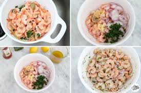 Peel shrimp, and, if desired, devein. Marinated Shrimp Appetizer Olga S Flavor Factory