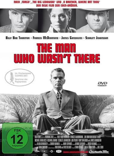 The Man Who Wasn't There : Thornton, Billy Bob, McDormand, Frances,  Badalucco, Michael, Gandolfini, James, Borowitz, Katherine, Polito, Jon,  Coen, Joel: Amazon.com.be: Movies & TV