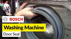 How To Replace A Washing Machine Door Seal On A Bosch Washer Youtube