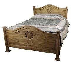 Complete Rustic Wood Bed With Carved Texas Star Rustic Bedroom Furniture Wood Beds Rustic Living Room Furniture