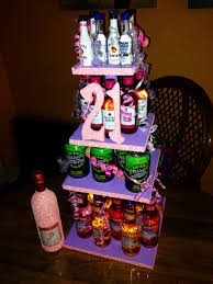 21st Birthday Liquor Bottle Cake Decorations Girl Version Of A Beer Cake 21st Birthday Celebration 21st Birthday Gifts 21st Birthday Gifts For Girls 21st Birthday Girl