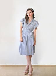 Bridesmaid Wrap Dress Bridesmaid Nursing Dress Wedding Guest Dress Light Grey Sold Out Nursing Dress Wrap Dress Bridesmaid Dresses
