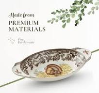 Amazon.com: Spode Woodland Bandeja de pan de pavo, plato de ...