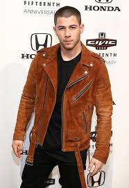 Pin By Meowingtons Rich On Nick Jonas Leather Jacket Men Suede Biker Jacket Leather Jacket