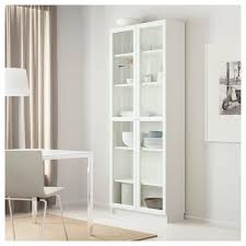 Billy Oxberg Bookcase White 31 1 2x11 3 4x79 1 2 Ikea Bookcase With Glass Doors White Bedroom Furniture Ikea White Bookcase