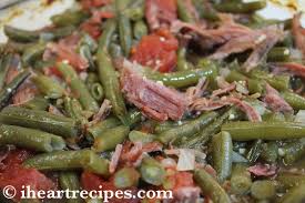 * *just note that if you do a stovetop variation, you'll want to cut the cooking time by about half since the stove simmering. Southern Green Beans With Smoked Turkey I Heart Recipes