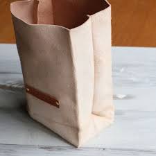 床革 紙袋風 革袋 sサイズ 手作り 小物 紙袋 レザークラフト