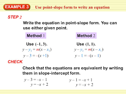More images for how to write point slope form » Write An Equation In Point Slope Form Ppt Video Online Download