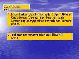 Kawal kuasa politik melayu yang bekerjasama dgn jepun. Bab 2 Malayan Union Dan Persekutuan Tanah Melayu
