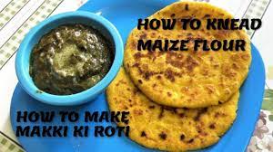 How To Knead Maize Flour To Make Dough How To Make Makki Ki Roti Indian Maize Flour Flatbread Recipe In 2021 Flatbread Recipes Roti Recipes