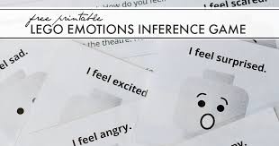 Free Printable Lego Emotions Inference Game And Next Comes L