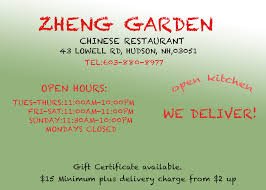 I have been to many chinese places but they have the best kung pao shrimp! Zheng Garden Zheng Garden Restaurant
