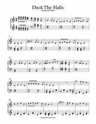 Advanced Piano Arrangement Deck The Halls Free Piano Piano Free Sheet Music