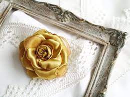 Camellia Brooch Gold Camellia Hair Clip Corsage Flower Pin Etsy In 2021 Pink Flower Brooch Flower Pins Camellia Flower