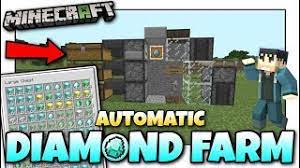 Hello, you can make diamond farms, but they're really hard and shouldn't be in the game. Minecraft Automatic Diamond Farm Tutorial Bedrock Ps4 Mcpe Xbox Windows Switch Youtube