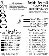10 Best Beading Bead Sizes Gauge Sizes Thread Sizes