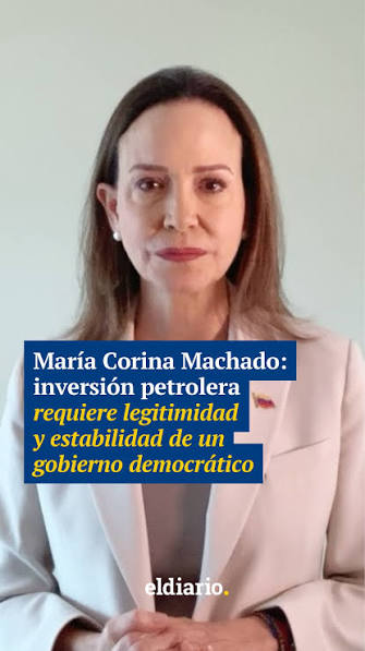 🚨 María Corina Machado: inversión petrolera requiere legitimidad y estabilidad de un gobierno democrático, La dirigente opositora María Corina Machado se pronunció tras el acuerdo energético de gran ...